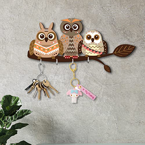 Image of kotart Unique Stylish Modern Wooden Key Holder for Home Decor Living Room Office with Stylish Key Organizer | Designer Wall Decor | Wall Art Decorative Items | Wall Decoration (Hanging 1)