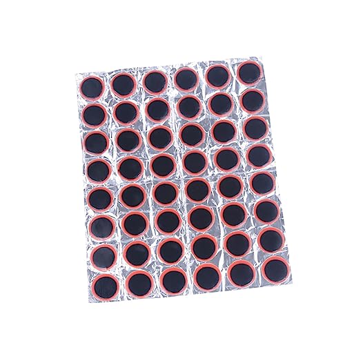 BRIGHTFUFU 48Pcs Patch Kit for Bicycle Motorcycle and Scooter Lightweight Rubber Puncture Repair Patches Easy to Carry for Emergency Roadside Repairs