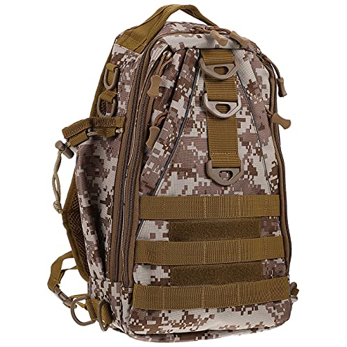 MAJORMENCH Mochila de Senderismo de Camuflaje Desértico Gran Capacidad y Material Poliéster Resistente para Ciclismo y Excursiones al Aire Libre