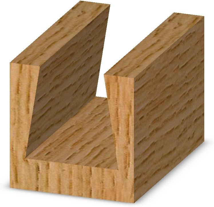 Whiteside Router Bits D9-375 Dovetail Bit with 3/8-Inch Large Diameter 3/8-Inch Cutting Diameter and 1/2-Inch Shank