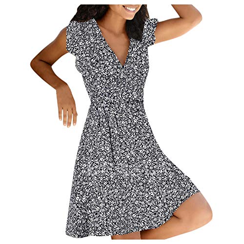 Bringbring 2021 Nouveau Robe Bohème Mode Fleurie Detente Été Femme Chic Pas Cher Grande Taille Bretelle Style de Vacances Robes Soirée Jupe Longue Dress Plage Casual Robe Bustier Imprimé Élégante