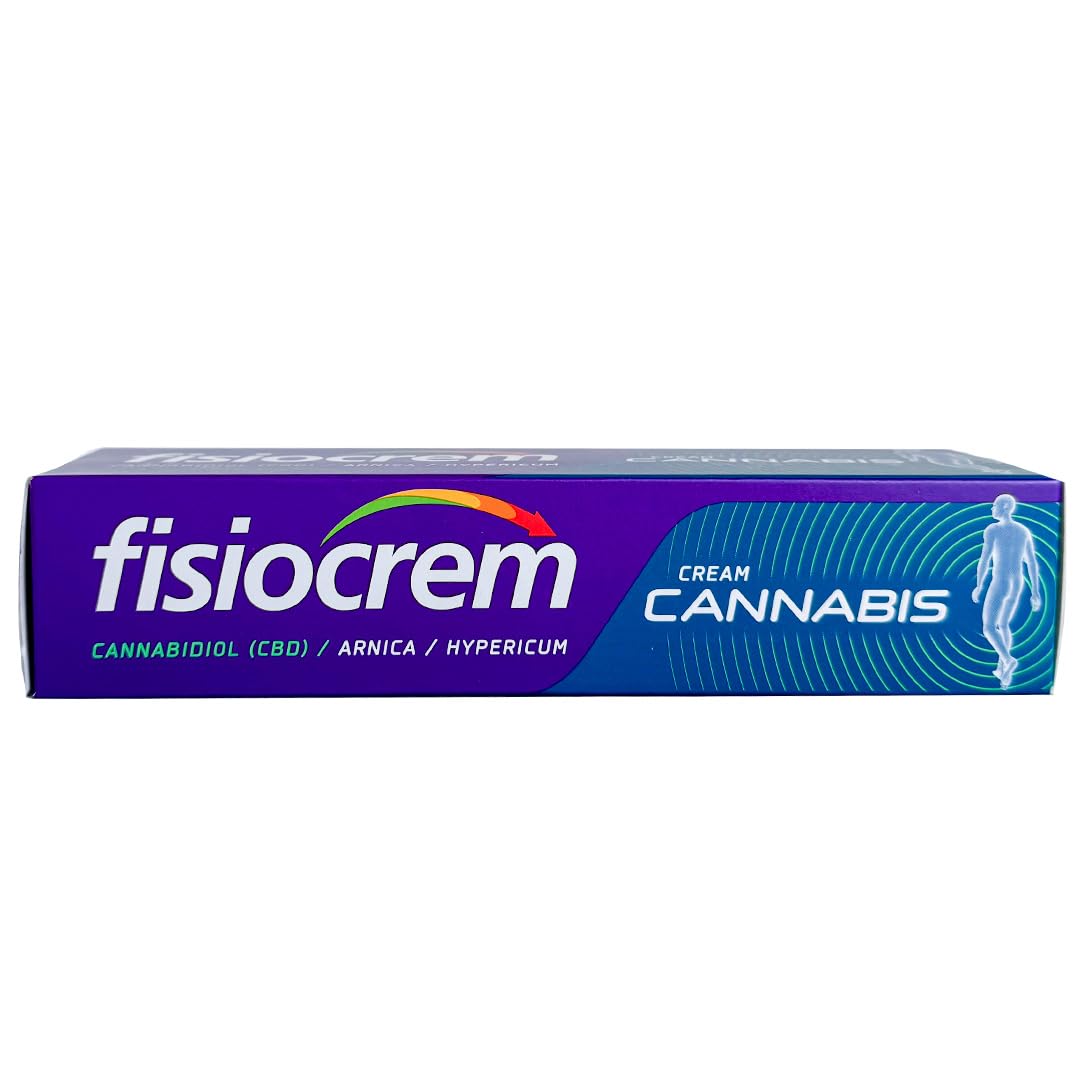 Fisiocrem Cannabis 60 ml | Crema Corporal con CBD, Árnica e Hipérico | Efecto Calor y Confort | Hidratación y Uso Diario