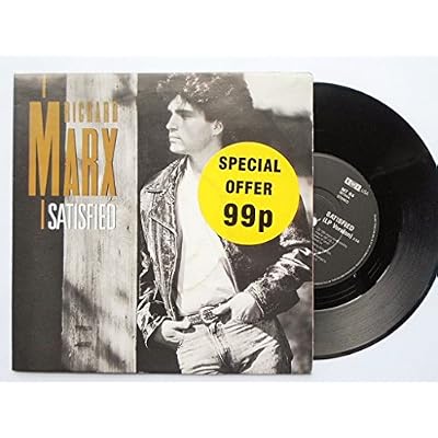 Marx, Richard Satisfied 7" EMI MTP64 EX/EX 1989 picture sleeve & poster sleeve