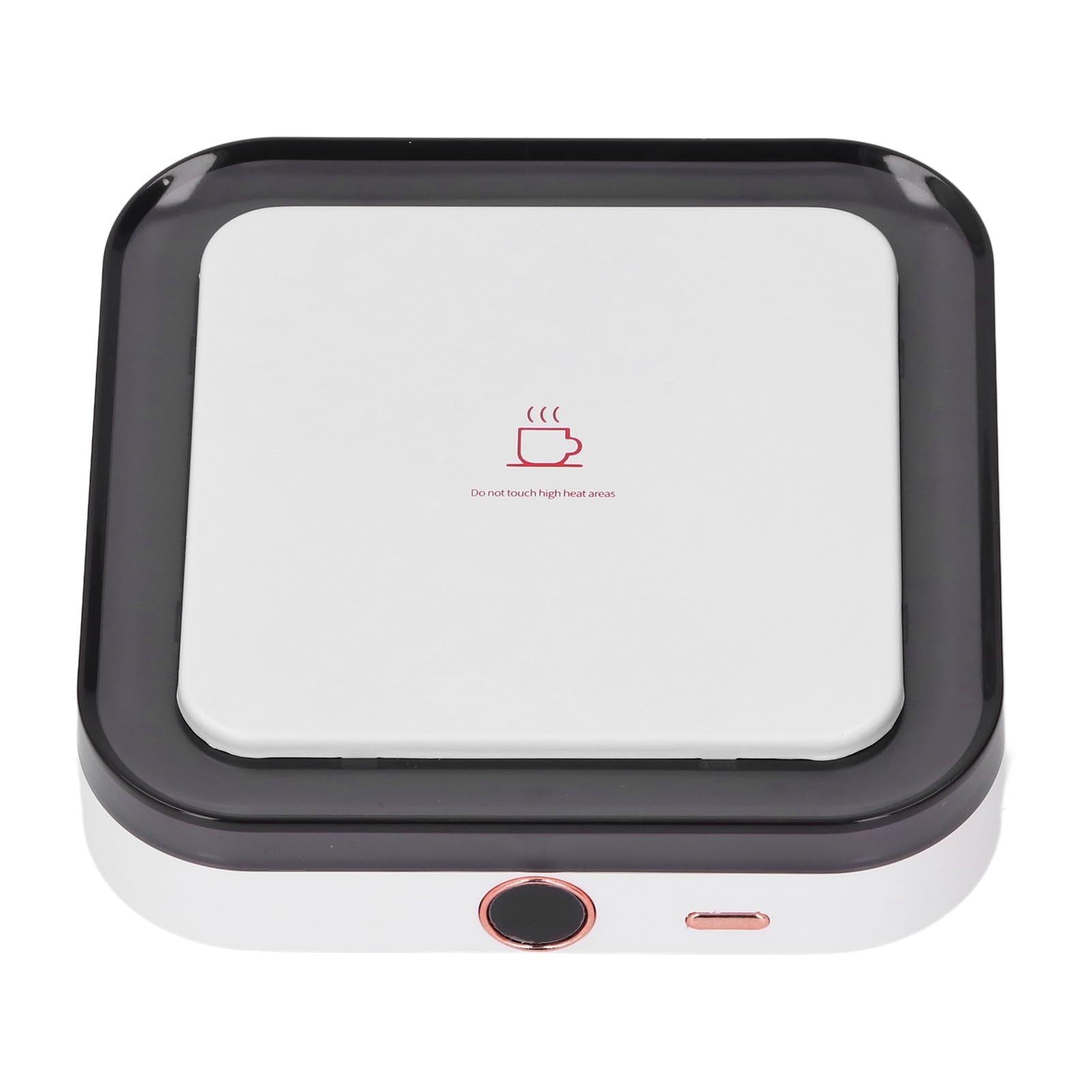 Depisuta Coffee Mug Warmer, 3 Temperature Settings Cordless USB Rechargable Smart Cup Warmer with Lights Universal Portable Electric Beverage Heating Plate for Milk Tea Hot Chocolate