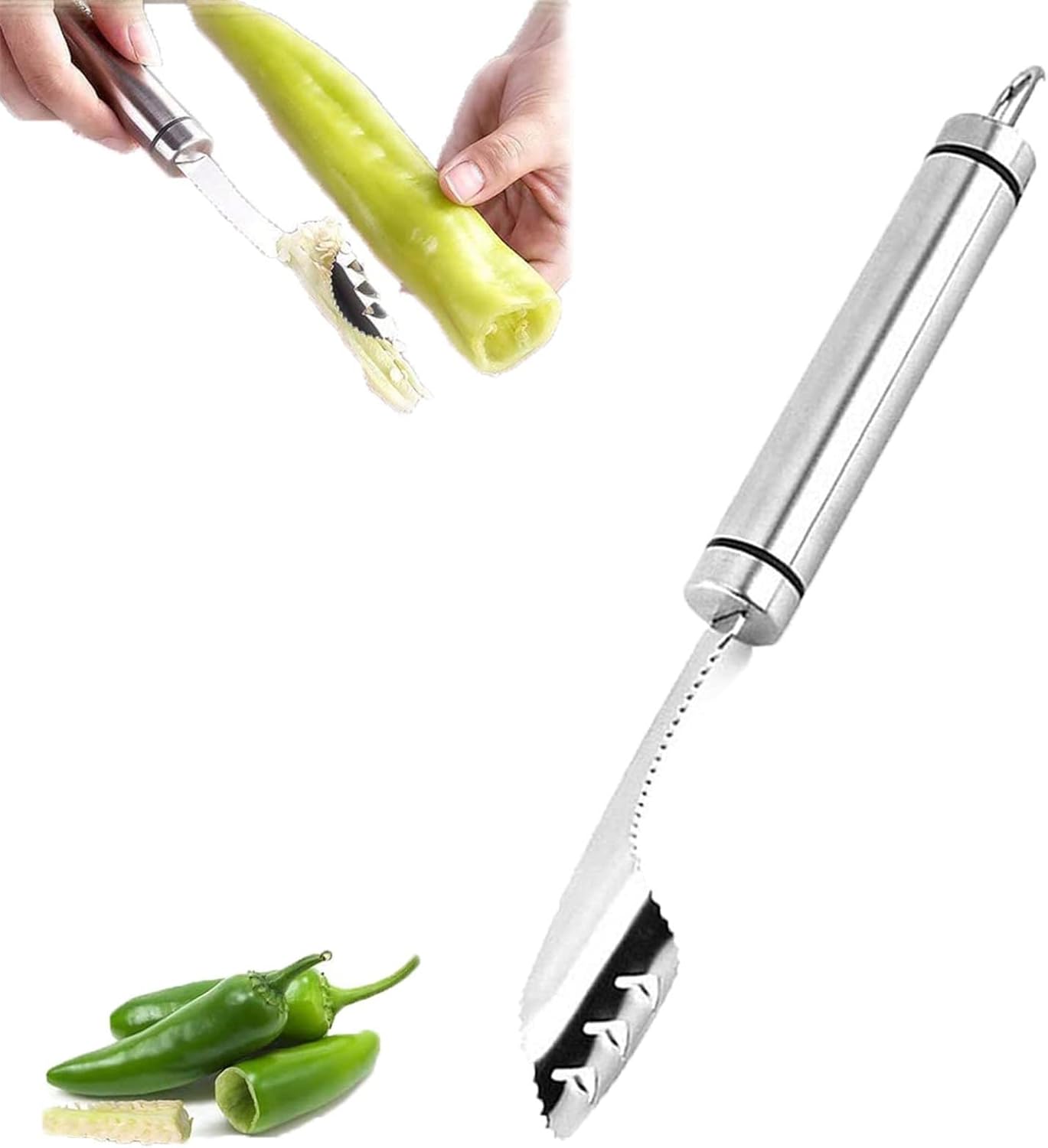 WHXHJ Pepper Seed Corer Remover, Pepper Seed Corer Remover