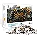 OKJK Puzzle para Adultos 1000 Piezas Transformers Bumblebee póster de película Rompecabezas de Madera Serie Animada milagrosa 75x50cm