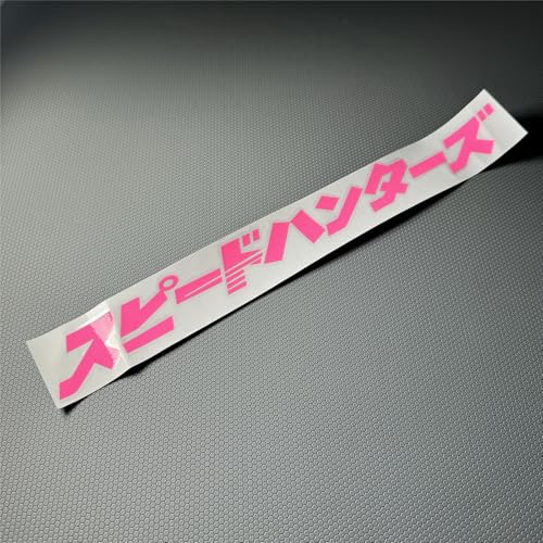 Image of Car Stickers Auto Front Windshield Window Decal Bumpers for Japanese JDM SH Speedhunters Decal Tape 1000x120mm (Pink)