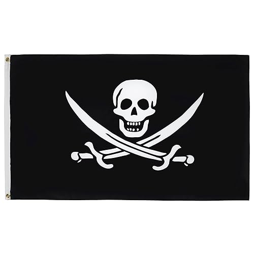 AZ FLAG Bandiera Pirata Jack Rackham 150x90cm - Bandiera dei