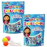 Zollipops Clean Teeth Pops Sugar Free Candy with Xylitol, Dye-Free Lollipops - Keto & Diabetic-Friendly, Dentist-Approved Treats for Kids (Natural Fruit Flavors, 5.2 oz, Pack of 2)