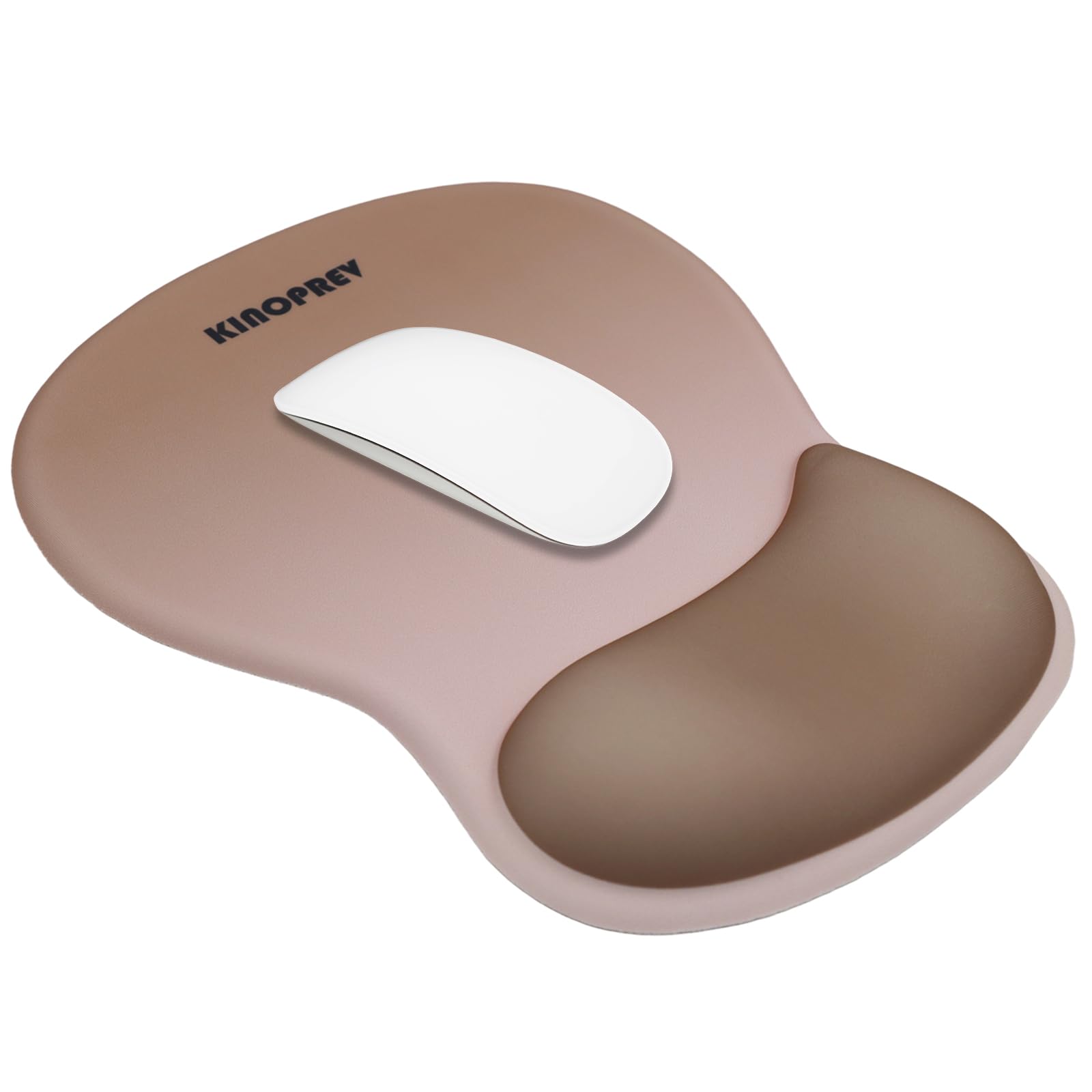 Ergonomic Mouse Pad with Wrist Support, Computer Mousepad with Gel Wrist Rest and Non-Slip PU Base for Pain Relief,Gaming Mouse Pads for Laptop,