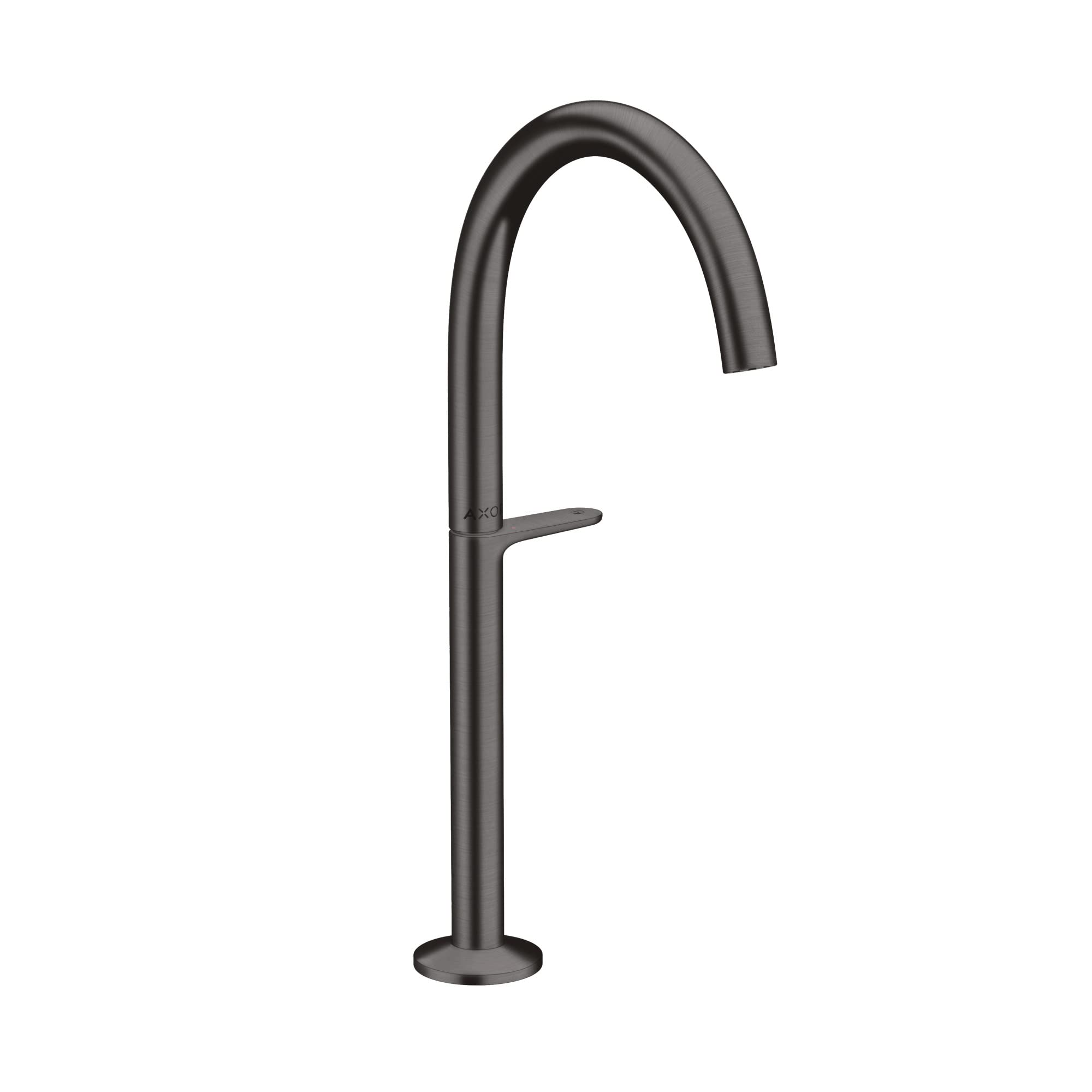 AXOR ONE Modern 1-Handle -Hole 14-inch Tall Bathroom Sink Faucet in Brushed Black Chrome 48030341