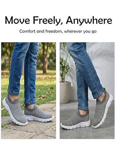 Image of HEALTH FIT Extra Soft Sports Shoes with Memory Foam Comfortable & Lightweight Breathable Without Lace for Walking Jogging Gym Shoes Cushion Casual Regular Wear Shoes for Men's Gent's HF727NEW