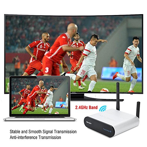 Wireless Audio Video Av Hd Tv Sender Transmitter-Receiver,8 Channel 2.4GHz 437yd Data Transmission Digital Signal Transmitter for Different Audio&Video White(us) - Thumbnail 7
