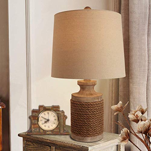 Lampe de table en résine et tissu de haute qualité style rétro chic
