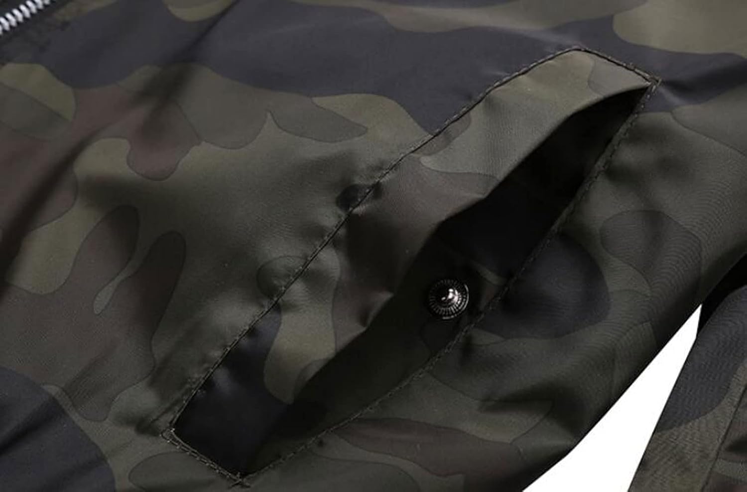 Men‘s Outwear Bomber Jacket Lightweight Military Casual Windbreak Camouflag Coat