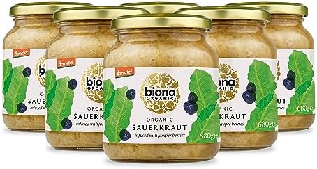 Biona Organic Sauerkraut 680g, Pack of 6