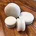 Lobal Domination PAIR of Brilliant White Jade Organic Stone Plugs - Gauges - Tunnels - Body Jewelry - up to 38mm available! (9/16