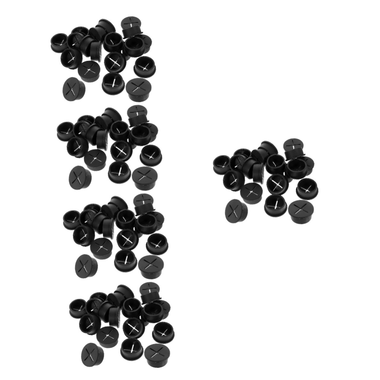 OSALADI 100stücke Gummitüllen Für Kabelmanagement Runde Kabeldurchführungen Für Schreibtisch Staubschutz Für Möbel Und Büros