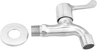 Robinet d'eau pratique d'utiliser distributeur d'eau robinet Montage mural en acier inoxydable machine à laver robinet pour le jardin salle de bains bassin evier de cuisine