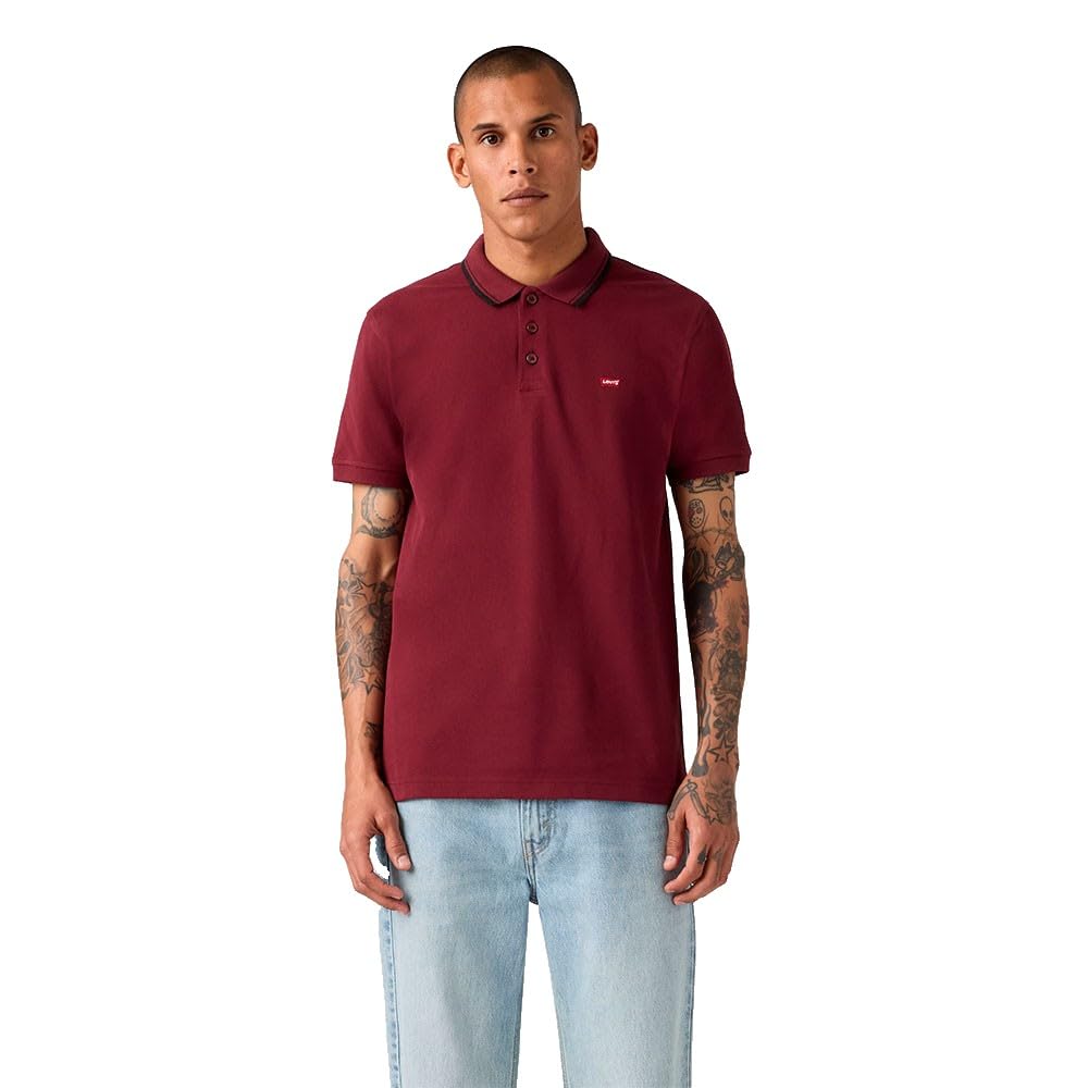 Levis Hm Polo Wood Tipping Stripe Tawny