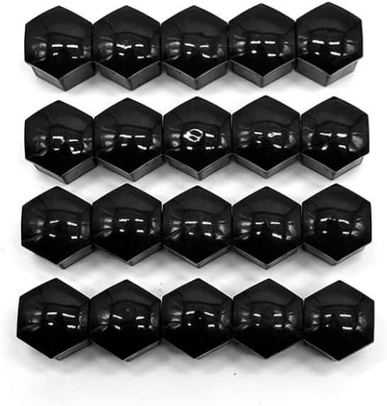 20 Pieces Wheel Nut Cap for Land Rover Range Rover Velar 2017-2023 2024, Tire Screw Cap Protection Wheel Nut Covers Set Car Lug Nut Protector Bolt Covers,Black-21MM