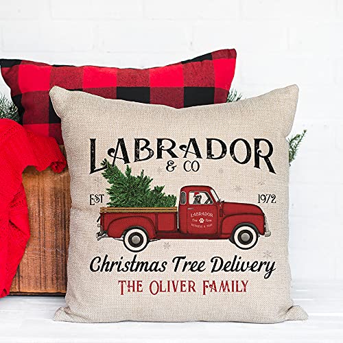 Personalized Labrador & Co Pillow