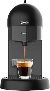 Cecotec Cafetera express Cumbia Capricciosa Black. 19 Bares de presión, Apta para café molido y cápsulas monodosis ESE, Depósito agua 600 ml, Filtro apto lavavajillas0