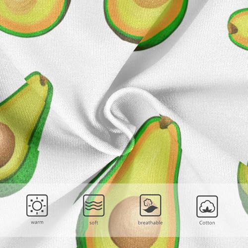 Cotton Girls Underwear Toddlers Cute Green Avocados White Girl Panties Cute Colorful Briefs Kids Undies 2t3