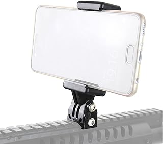 Smartphone 20mm Picatinny Rail Mount Adapter Holder for Rifle Shotgun Hunting Shooting Sports Video Recording - HIGOO