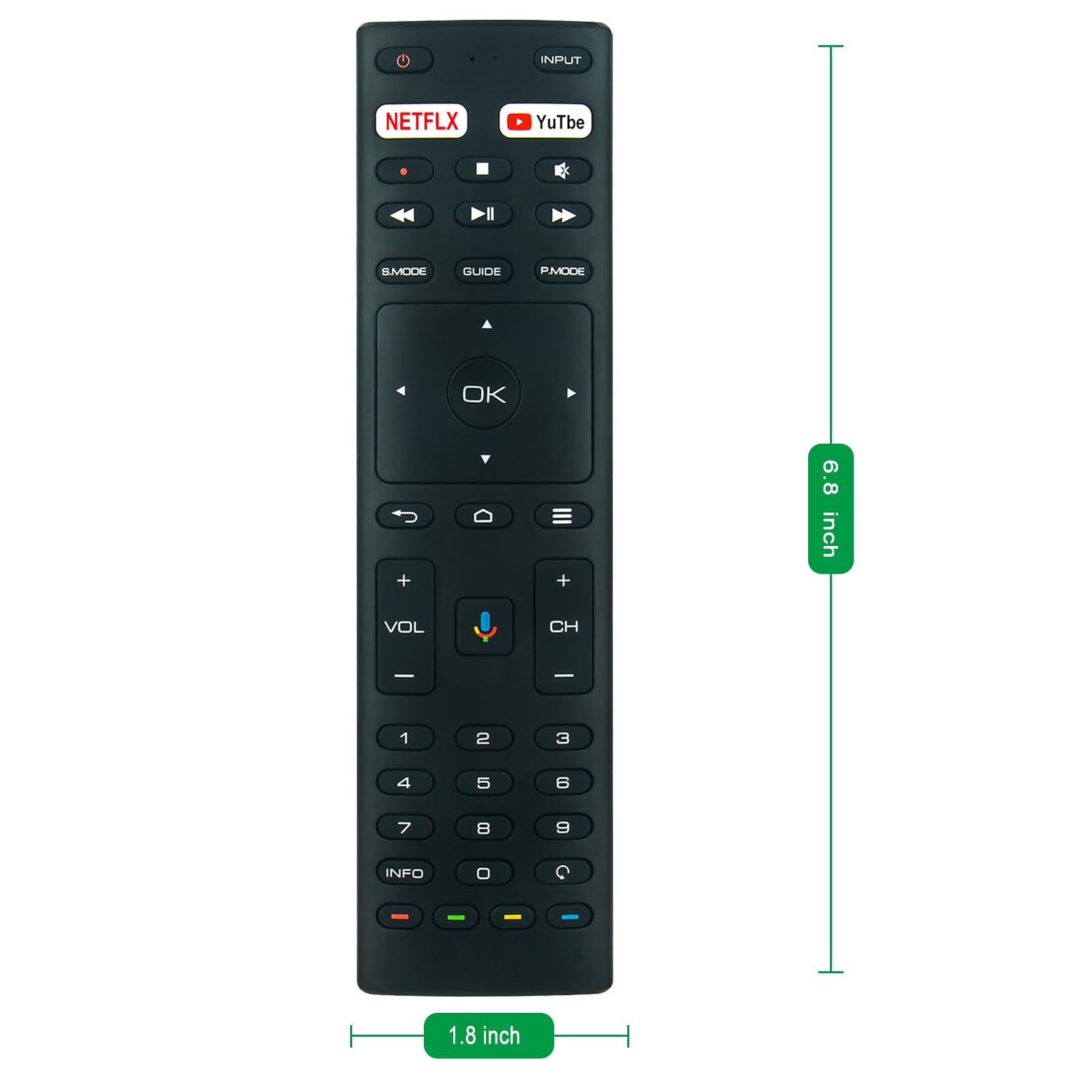 Fernbedienung Für JVC Fernseher – Ersatz Für Modelle Wie LT-43VF5105, LT-55VU3101 Uvm.