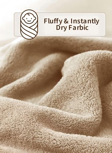 Image of Hooded Baby Towel - Premium Soft Bath Towel for Baby, Newborn,Infant - Ultra Absorbent,Natural Baby Stuff Towel, Soft Coral Velvet Coral Fleece Bath Towel for Boys and Girls (Big Ear Koala)