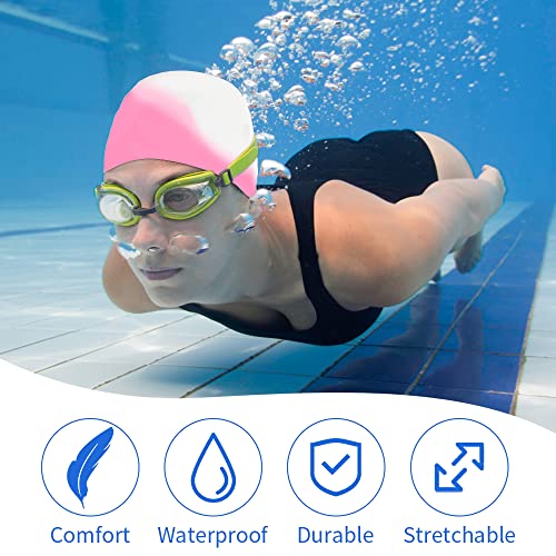 Mizikuu Cuffia Piscina, 2 Pezzi Cuffia da Nuoto