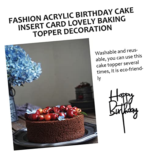 jojofuny 10 Pçs Letras Espelhadas Adereços Cuake Suprimentos De Bolo Toppers Inserções De Decoração