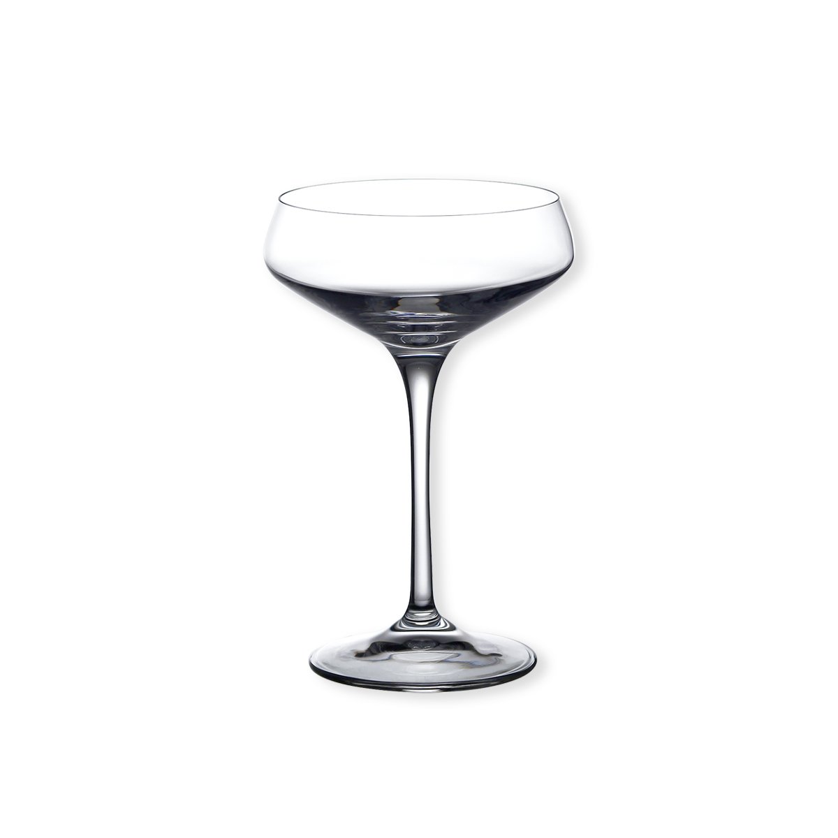 Set aus sechs Champagnergläsern aus Luxion, 33 cl pro Glas