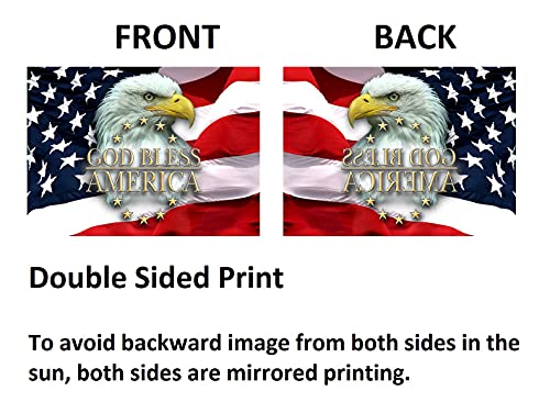God Bless America Us Flag 3X5 Ft Outdoor Polyester Garden Flag Eagle Flags Usa Military Flags Durable Army Flag Fade Resistant Yard House Flag For Patio Garden Yard Lawn #TOP1