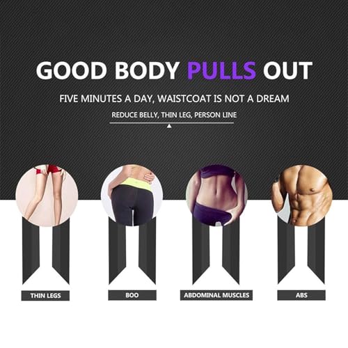 JOYOLA Corde de Tension Multifonction Bande de Résistance Musculation 4 Tubes avec Pédale Appareil de Fitness pour la Maison avec Figure 8 Bande de Résistance et Bande Elastique, pour Maison – vue 7