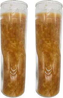 Generic Plain Gold Glass Candle 2 Pack, PL-102