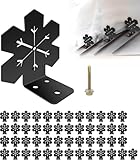 50 Stück Schneefang für Metalldächer, robuste Eis-Schneestoppen für Metalldächer, verhindern das Abrutschen von Ihrem Dach mit Schrauben