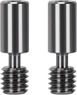 APAAZO 2pcs Ender 3 S1 Bi-Metal Heatbreak Titanium Throat Compatible With Ender-3 S1 Pro CR10 Smart Pro Bimetal Heat Break Compatible With Sprite Extruder (Color : 2pcs Titanium alloy)