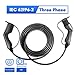 Produktbild Morec EV ladekabel 32A Dreiphase 22KW für EV Charger ev ladegerät Ladestation IEC 62196-2 typ 2 zu typ 2, 5M