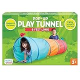 Chuckle & Roar - Pop Up Play Tunnel - Active play for toddlers - Preschool pop up tent companion - Ages 3 and up - Rainbow Tunnel