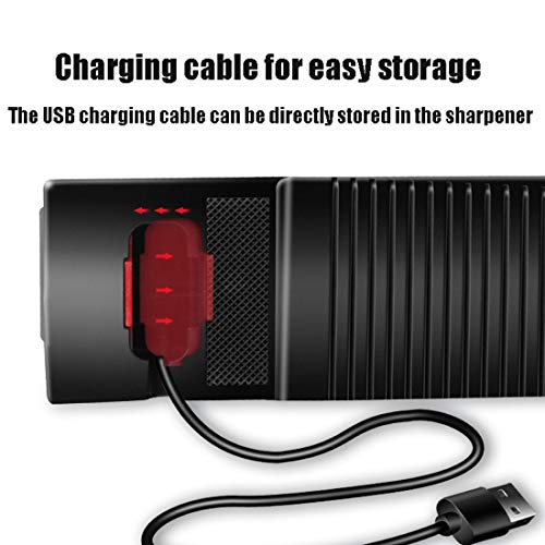 LTLWSH Elektrischer Messerschleifer, Profi-Messerschärfer Schleifmaschine, Grob- und Feinschliff, leise Schleif… – Bild 5