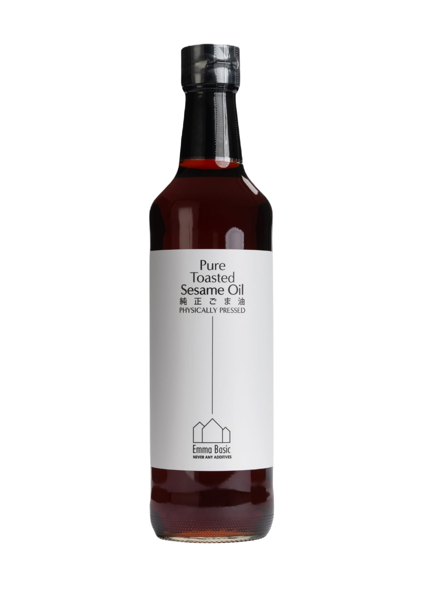Emma Basic - 100% Pure Toasted Sesame Oil - 500ml - Rich Flavour - Antioxidants