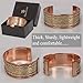 Touchstone copper bracelets | gift for men women |adjustable 100% pure solid real engraved wide cuff jewelry | handmade tibetan bangle bracelet | Beautiful embossed celtic design.