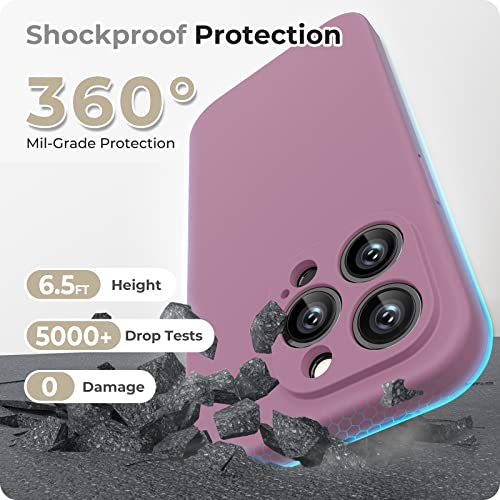 GOODVISH 3 in 1 Designed for iPhone 14 Pro Max Case 6.7" Liquid Silicone 2022, with 2x Screen Protector - Image 3