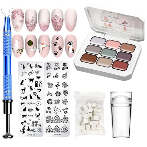 Paleta de esmalte de uñas de gel sólido premium para diseño degradado artístico