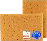 2X Autoschwamm XXL mit hoher Saugkraft die Lackschonend, Kratzfrei und mühelos reinigen - Das Multitalent ist für alle Ihre bewundernswerten Fahrzeuge geeignet