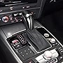 Real Carbon Fiber Car Interior Parts Accessories Central Control Gear Shift Knob Head Cover Trim For Audi A6 A7 S6 C7 S7 4G8 2015 2016 2017 2018