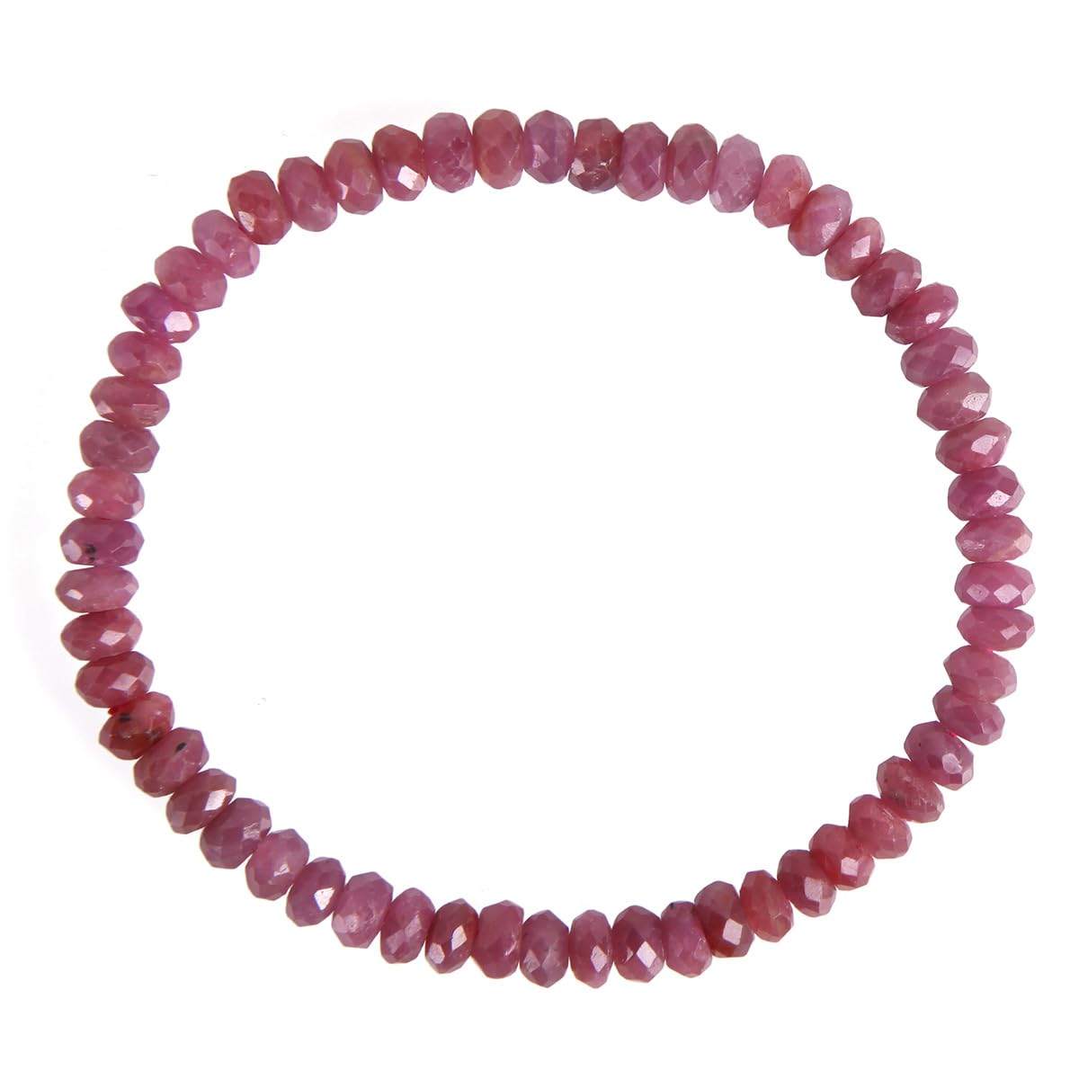 Guptue Natural ruby bracelet a fine unoptimized and unburned genuine gemstone