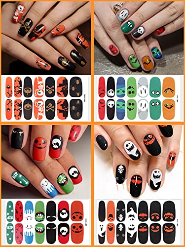 EBANKU 10 fogli Halloween Adesivi Unghie Nail Art